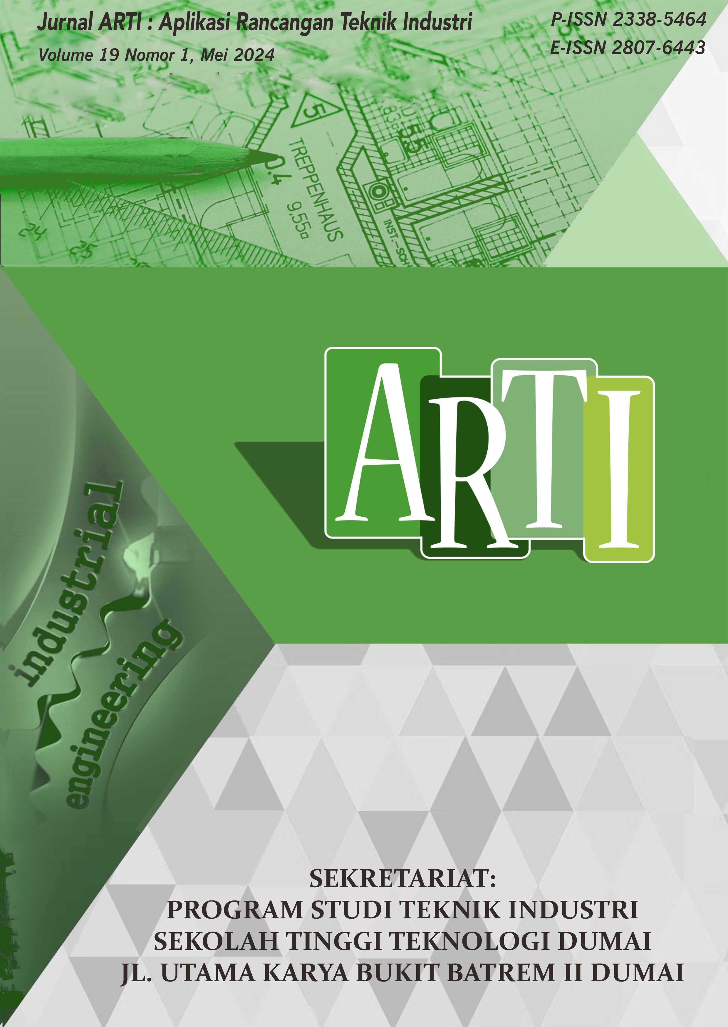 					View Vol. 19 No. 1 (2024): Jurnal ARTI: Aplikasi Rancangan Teknik Industri
				