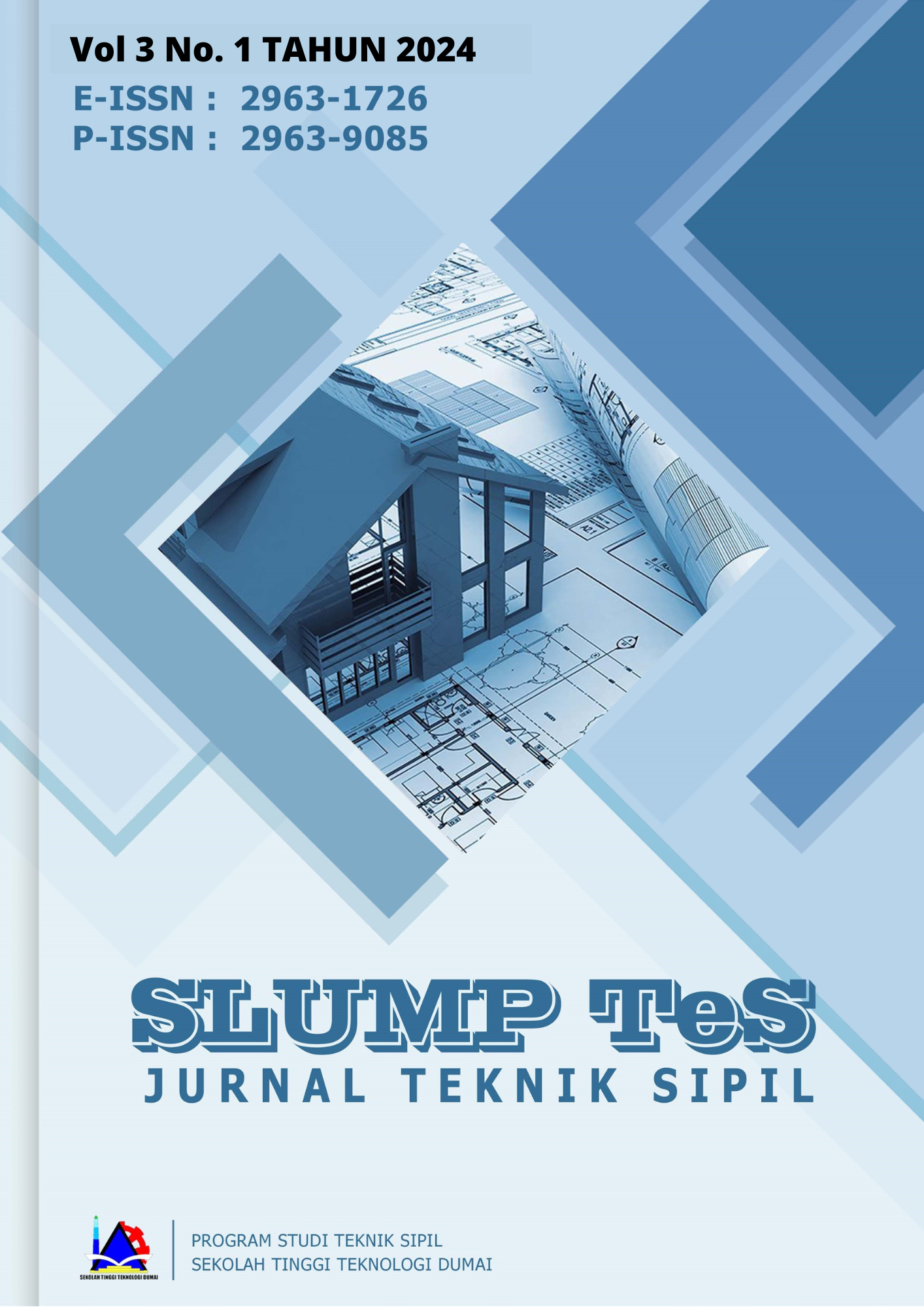 					View Vol. 3 No. 1 (2024): SLUMP TeS : Jurnal Teknik Sipil
				