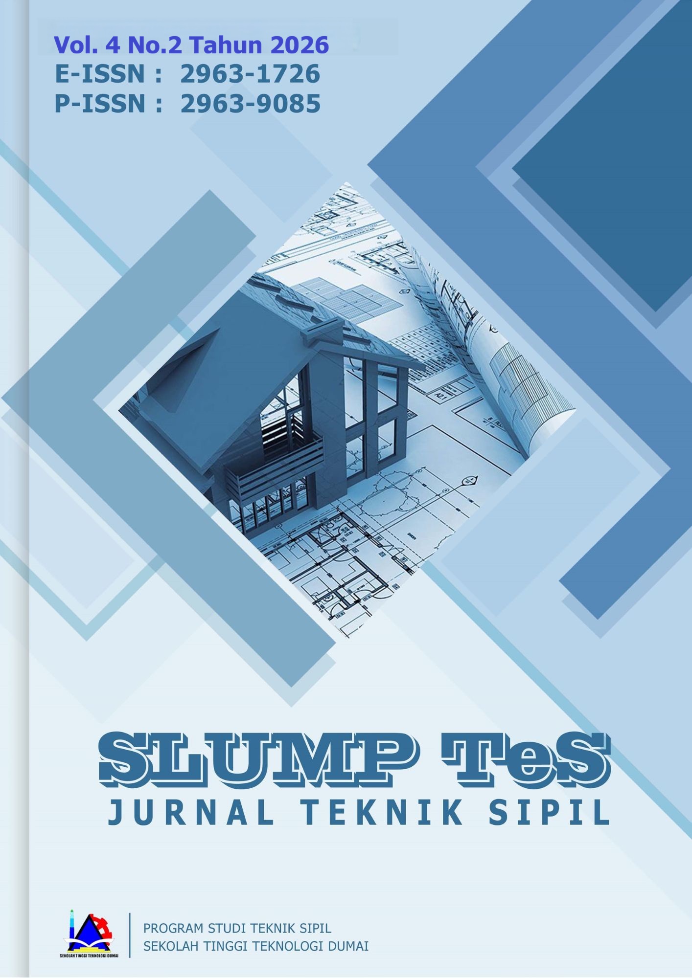 					View Vol. 4 No. 2 (2026): SLUMP TeS : Jurnal Teknik Sipil
				